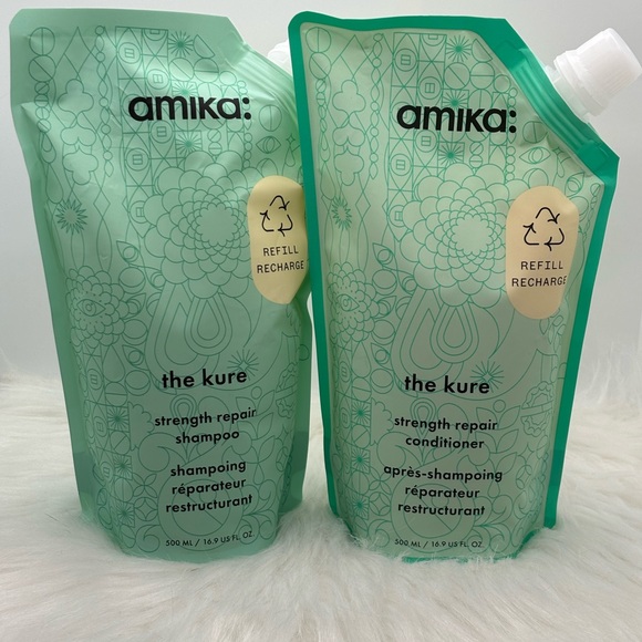 Amika The Kure Shampoo and Conditioner Refill Set